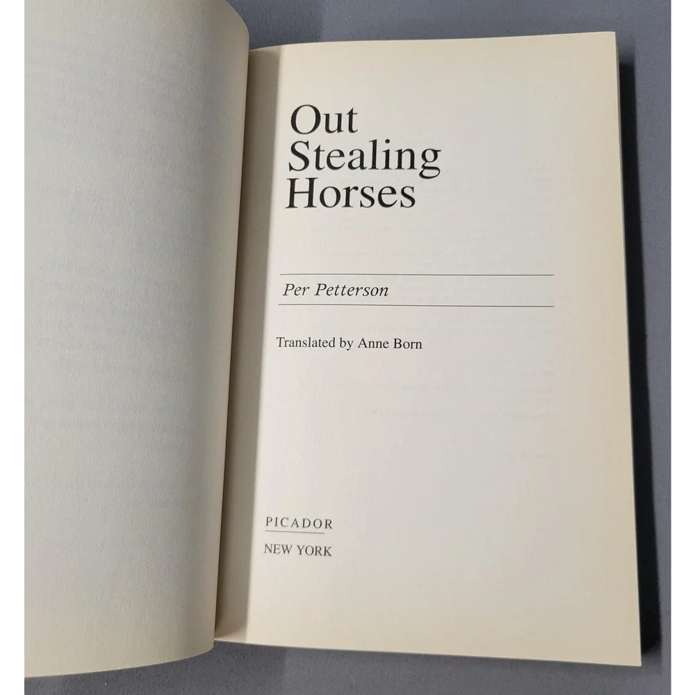 Out Stealing Horses Per Petterson Anne Born Contemporary Novel Paperback Picador